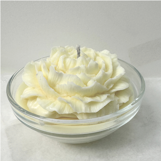 rose votive Candle — Hand Sculpted Luxury Gift